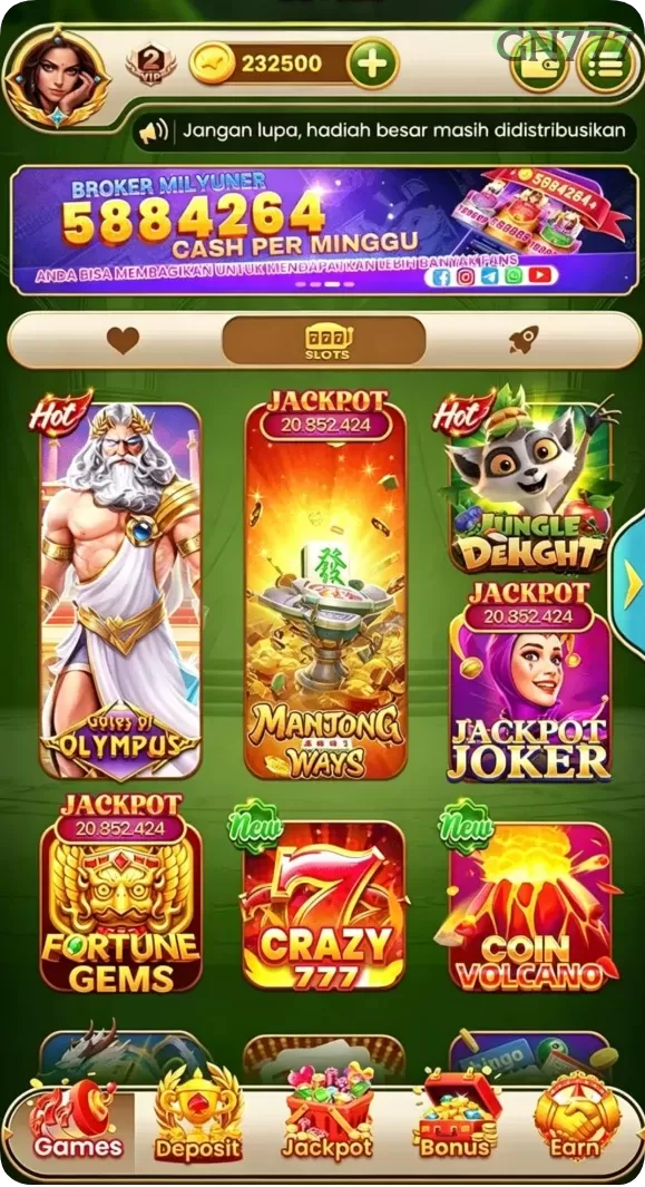 Cuplikan layar PASAR88 — menu navigasi