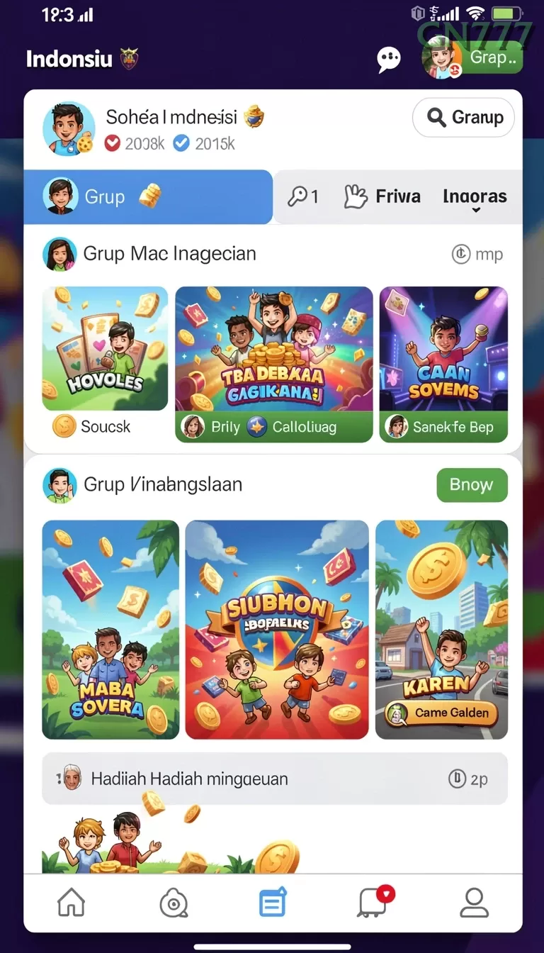 Cuplikan layar GG999 — pengaturan akun