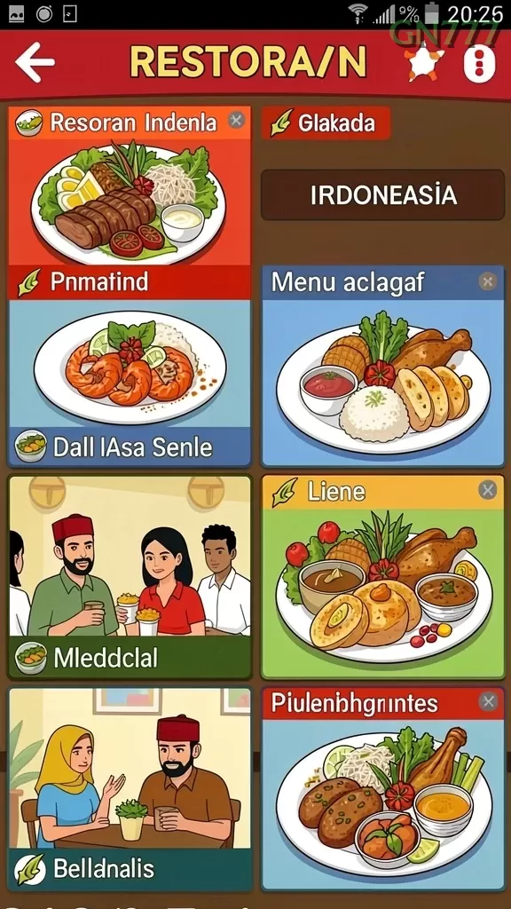 Cuplikan layar MARQUEE — aktivitas